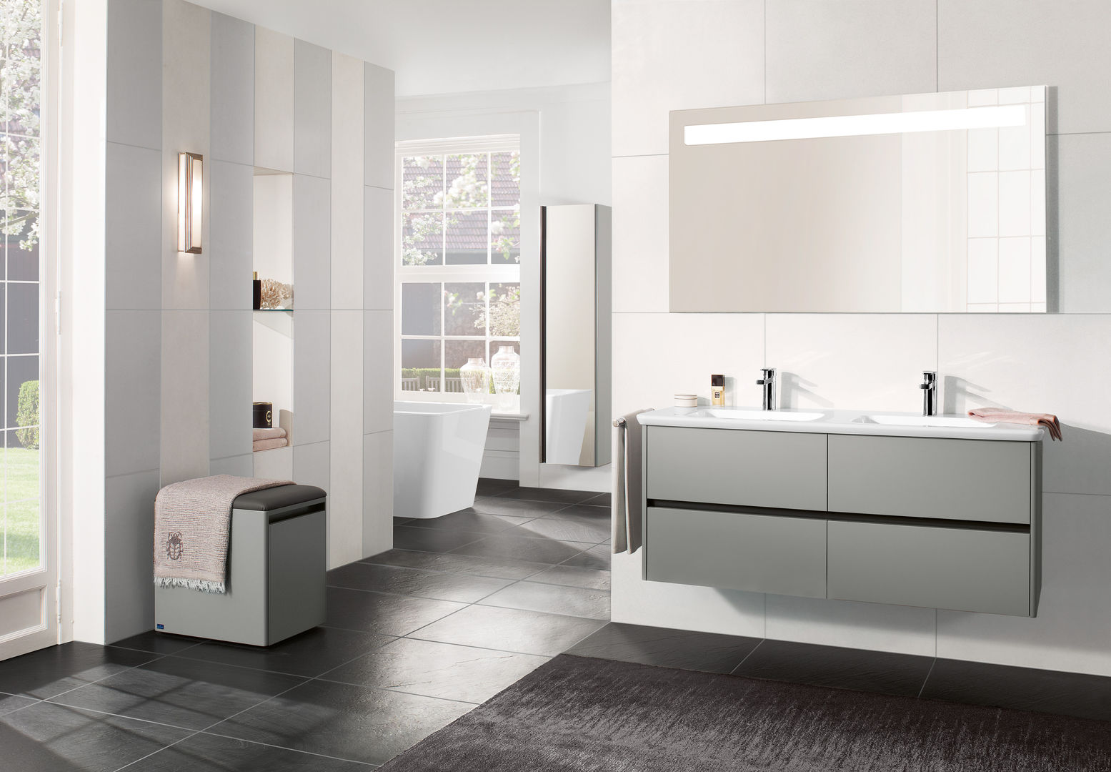 Vivia, Villeroy & Boch Villeroy & Boch 現代浴室設計點子、靈感&圖片