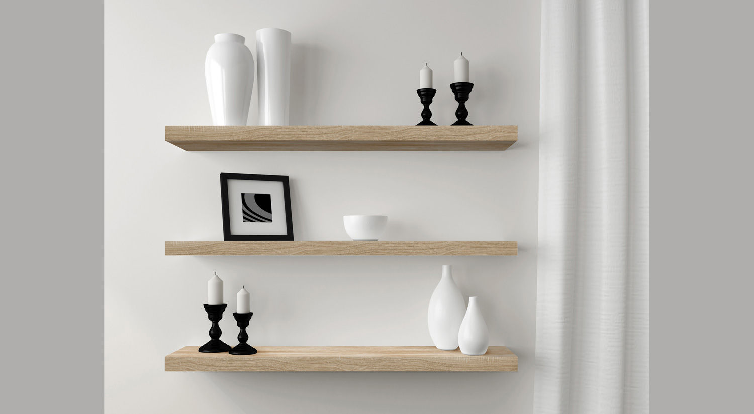 BOY Floating Shelves homify غرفة المعيشة رفوف