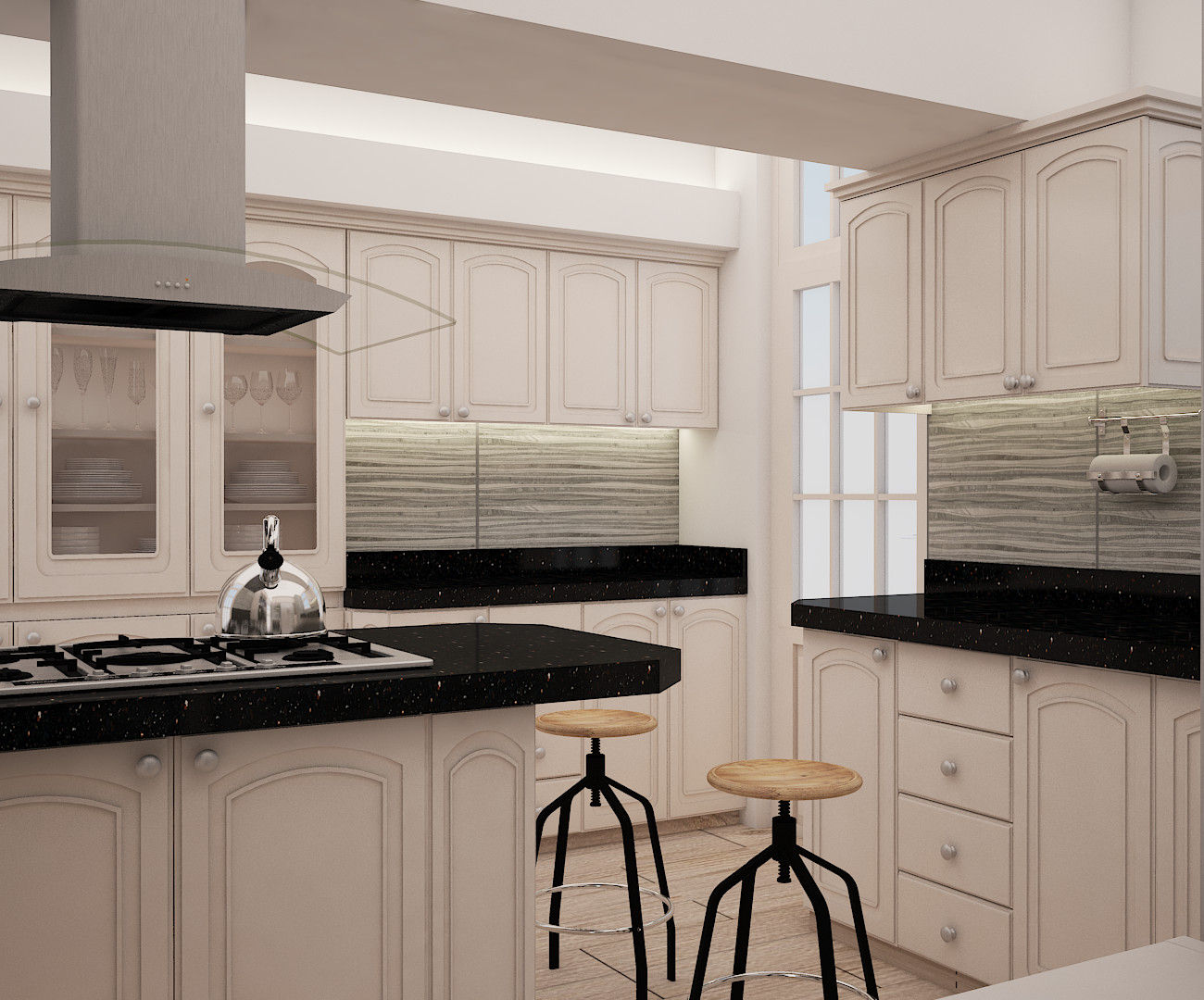 Cocina Monterrico, Spacio5 Spacio5 Kitchen units لکڑی Wood effect