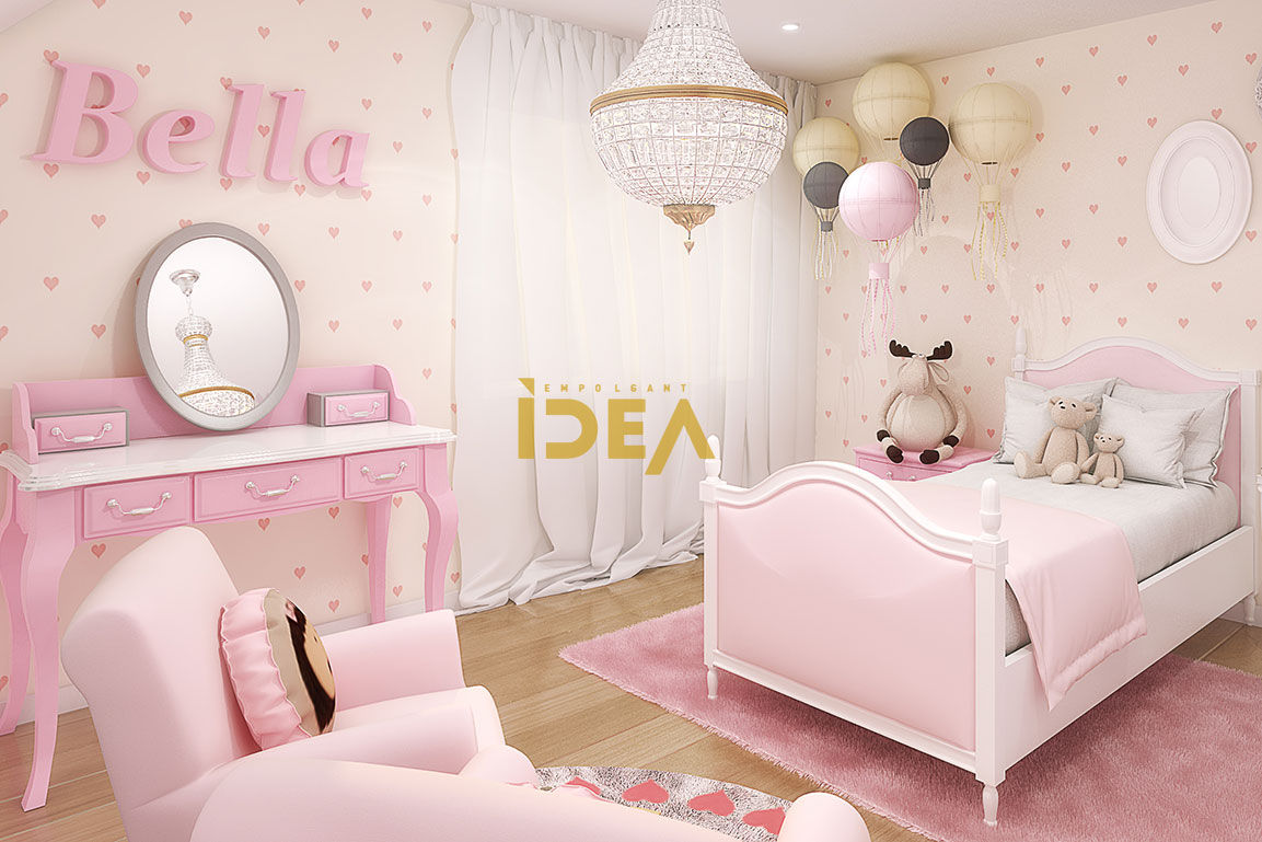 Projeto em França, Empolgant Idea Empolgant Idea Girls Bedroom Solid Wood Multicolored