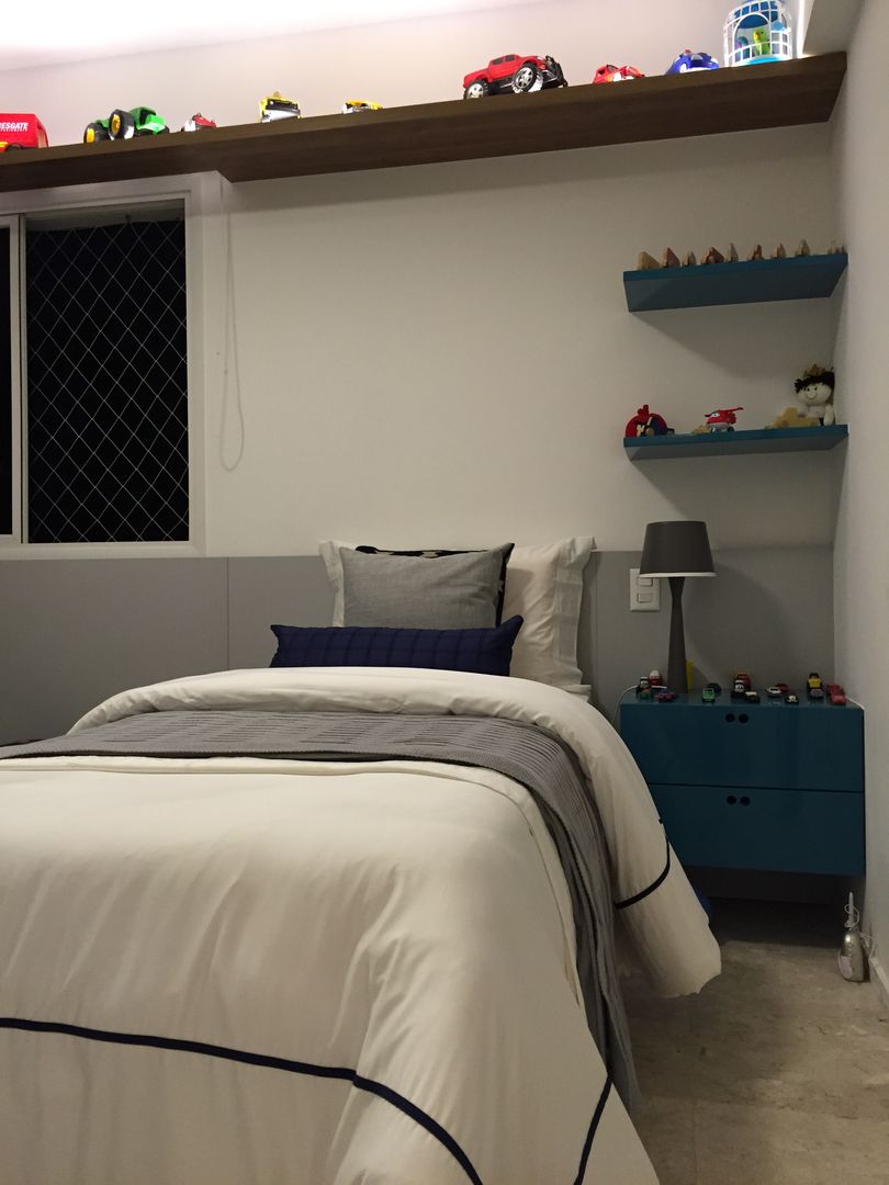 Apartamento WG - Barraporto Condomínio Club, branco arquitetura branco arquitetura Kamar Bayi/Anak Modern