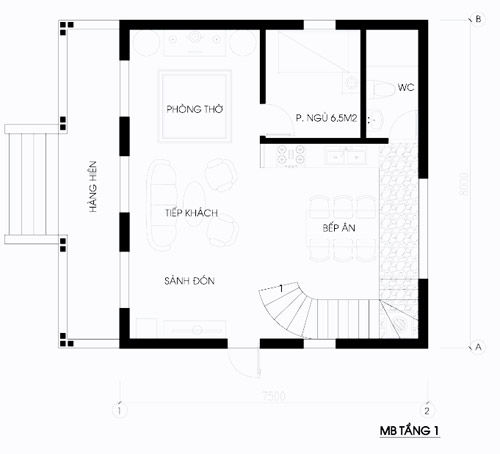 Biệt thự 200m2 cho gia đình 3 thế hệ, Kiến trúc ASPACE Kiến trúc ASPACE