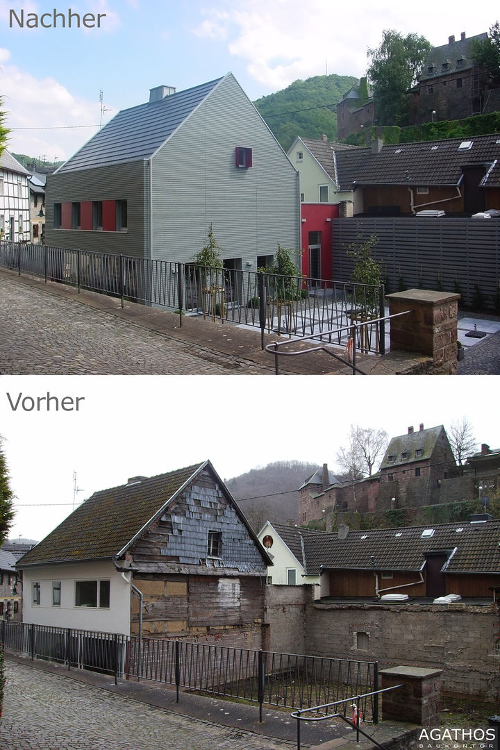 Sanierung eines alten Fachwerkhauses in Heimbach/ Eifel, Architekturbüro Sutmann Architekturbüro Sutmann منازل