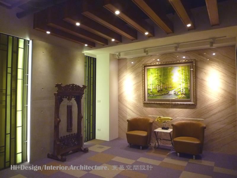 桃園市亞洲航太有限公司, Hi+Design/Interior.Architecture. 寰邑空間設計 Hi+Design/Interior.Architecture. 寰邑空間設計 Hành lang, sảnh & cầu thang phong cách hiện đại