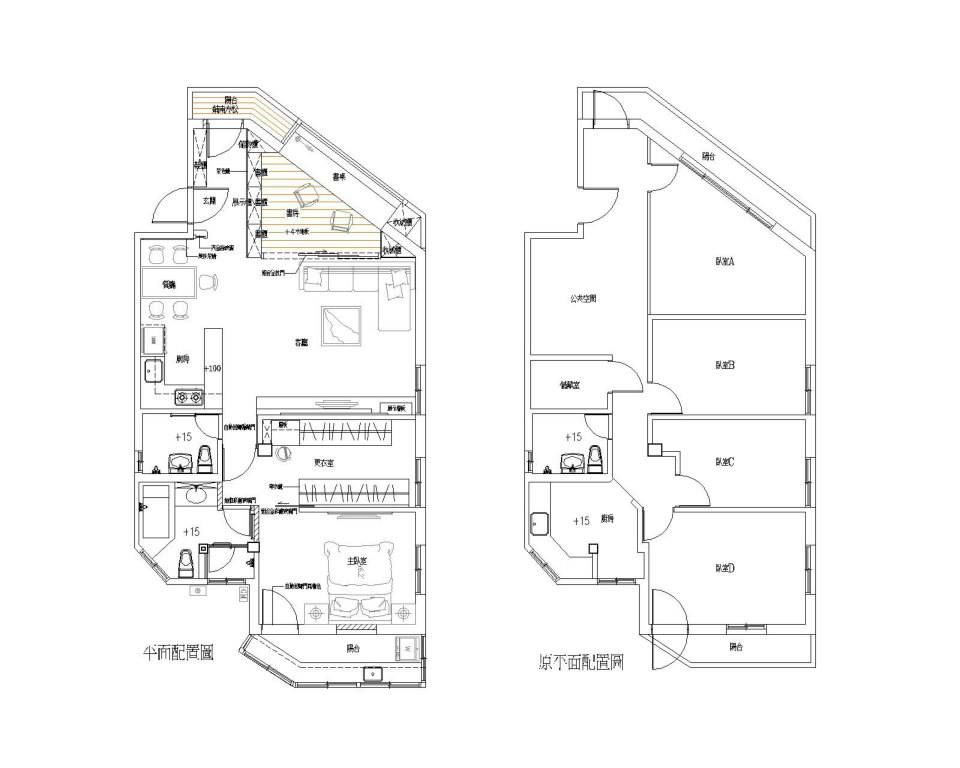 台北市遼寧街老公寓住宅改造案, Hi+Design/Interior.Architecture. 寰邑空間設計 Hi+Design/Interior.Architecture. 寰邑空間設計 Salones eclécticos