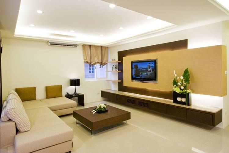 客廳電視牆 Hi+Design/Interior.Architecture. 寰邑空間設計 Eclectic style living room