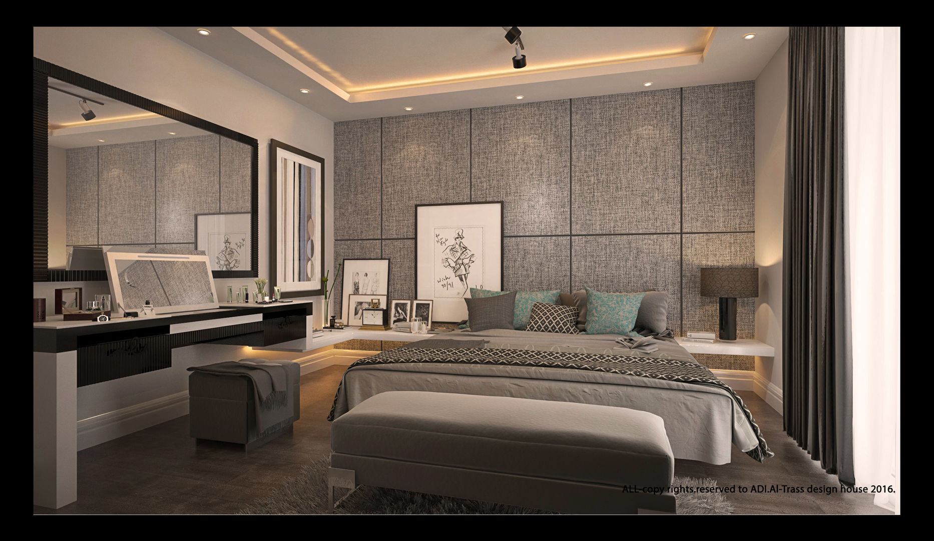 bedroom AL-TRASS CREATIONS DESIGN Modern Bedroom Sofas & chaise longue