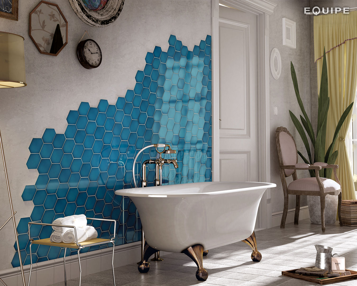 Scale Wall Tile, Equipe Ceramicas Equipe Ceramicas Ванная в средиземноморском стиле Керамика