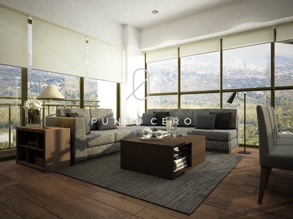 Proyecto 3d Santa Fe, Punto Cero Punto Cero Modern living room