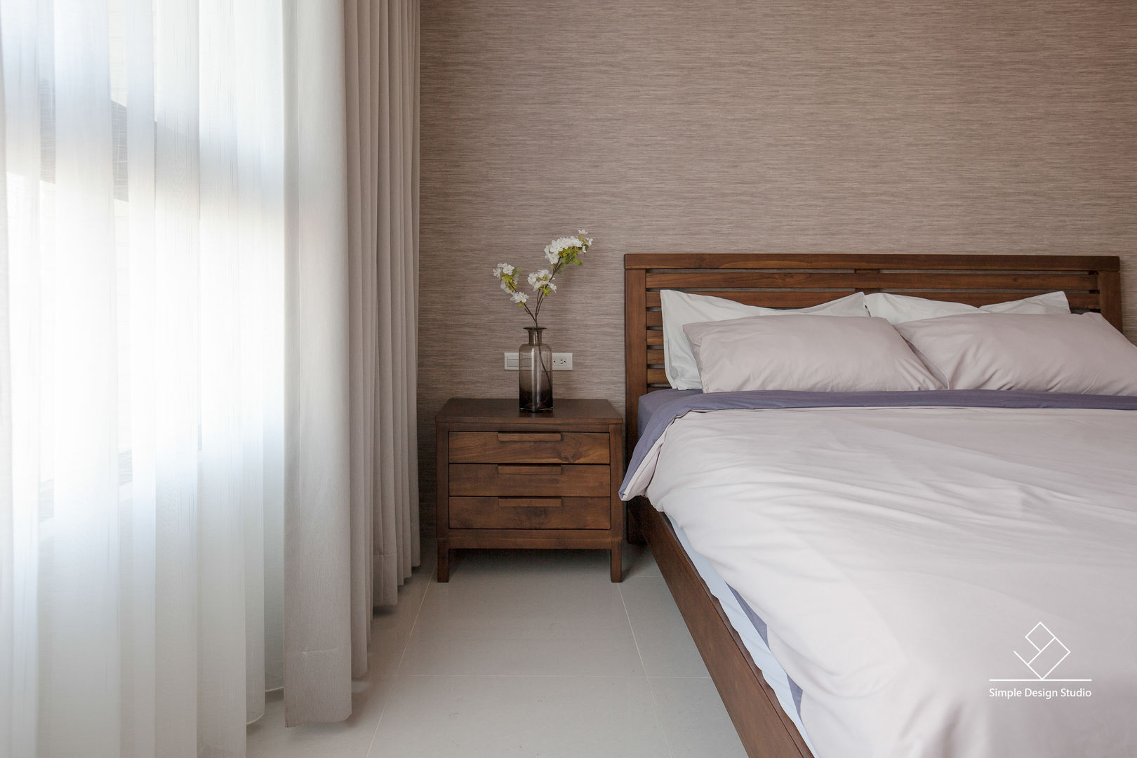 主臥 極簡室內設計 Simple Design Studio Minimalist bedroom