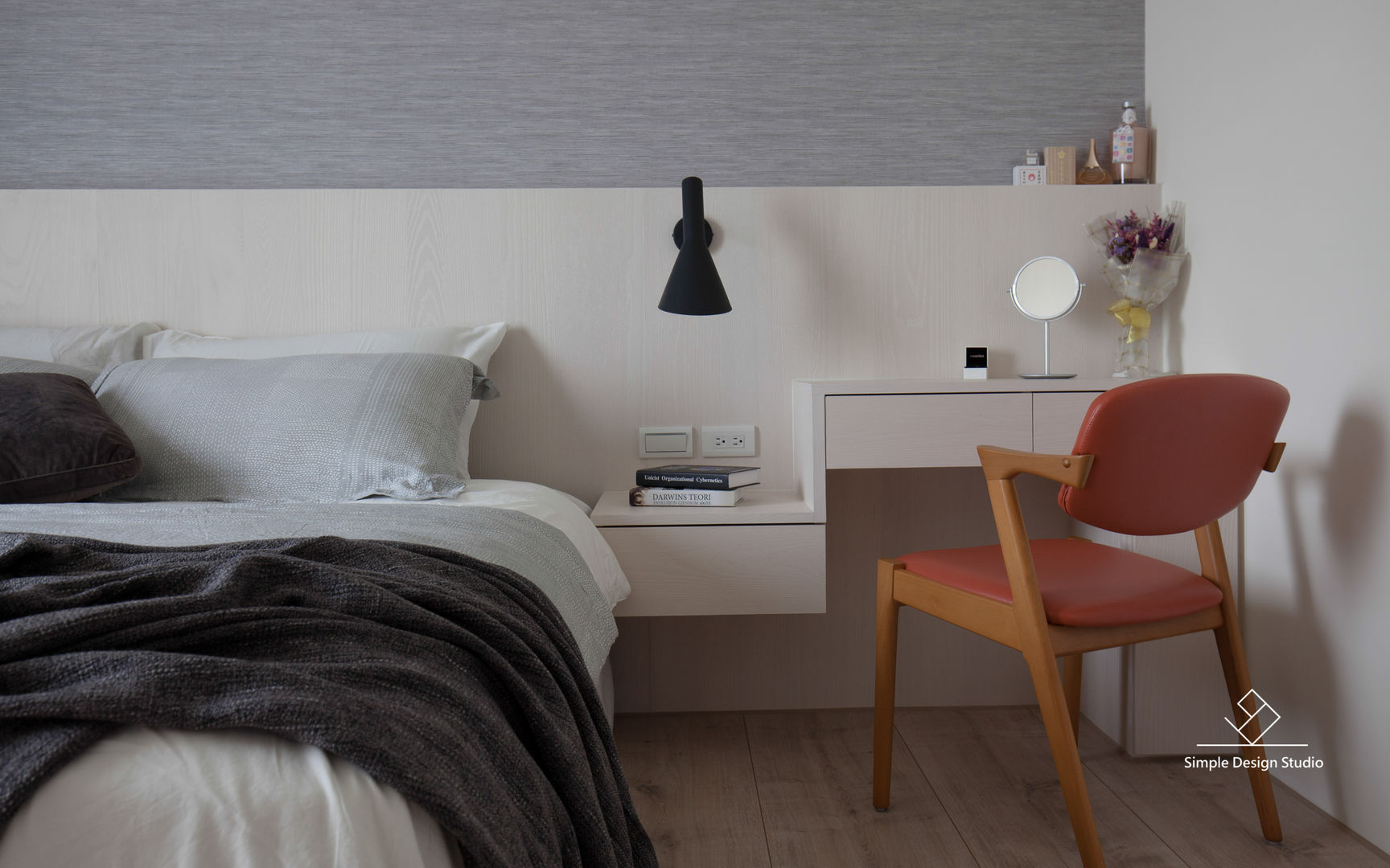 新竹-日知味：自友章-吳宅, 極簡室內設計 Simple Design Studio 極簡室內設計 Simple Design Studio Scandinavian style bedroom