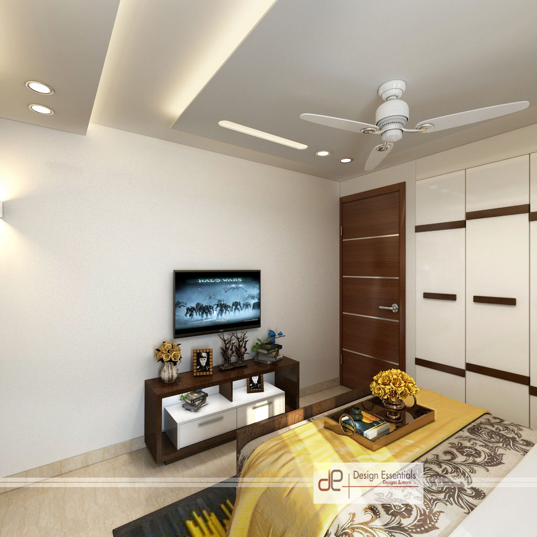 Residence at Dwarka, Design Essentials Design Essentials Modern Bedroom
