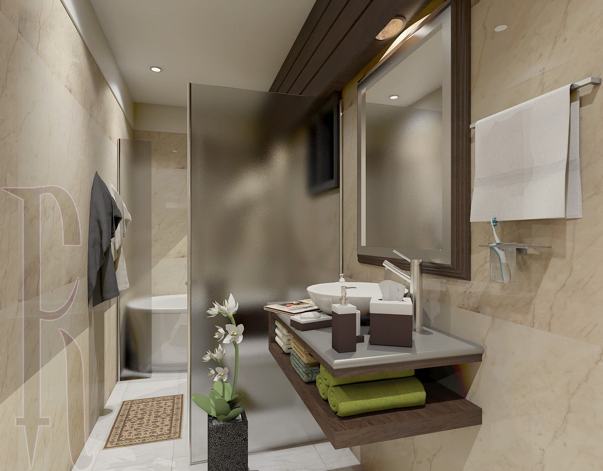 Apartment for a Family of Four, Ravenor's Design Solutions Ravenor's Design Solutions Modern Banyo