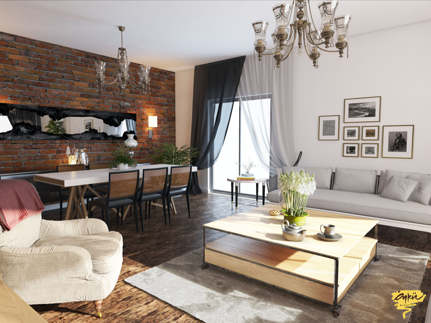 Özel projelendirme, Öykü İç Mimarlık Öykü İç Mimarlık Modern Living Room