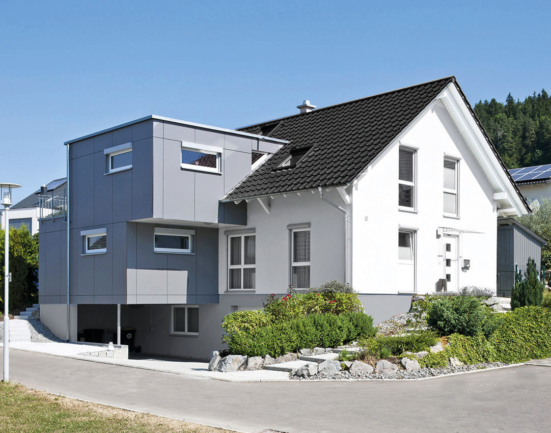 Erweitertes Kontrastprogramm, KitzlingerHaus GmbH & Co. KG KitzlingerHaus GmbH & Co. KG Rumah prefabrikasi Kayu Buatan Transparent