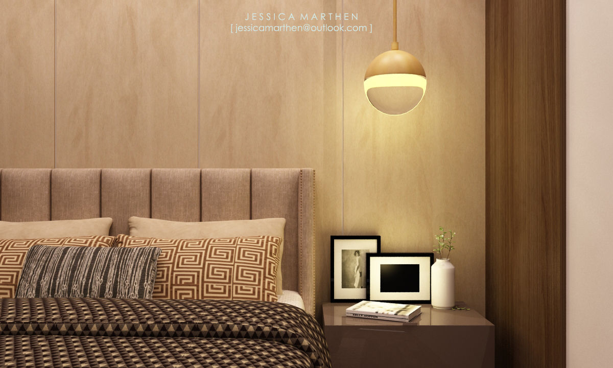 Azzura Home, JESSICA DESIGN STUDIO JESSICA DESIGN STUDIO Modern Yatak Odası