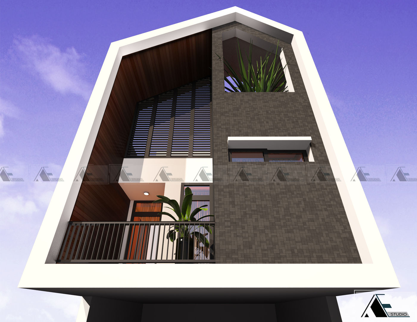 M house, AE STUDIO DESIGN AE STUDIO DESIGN Rumah Modern