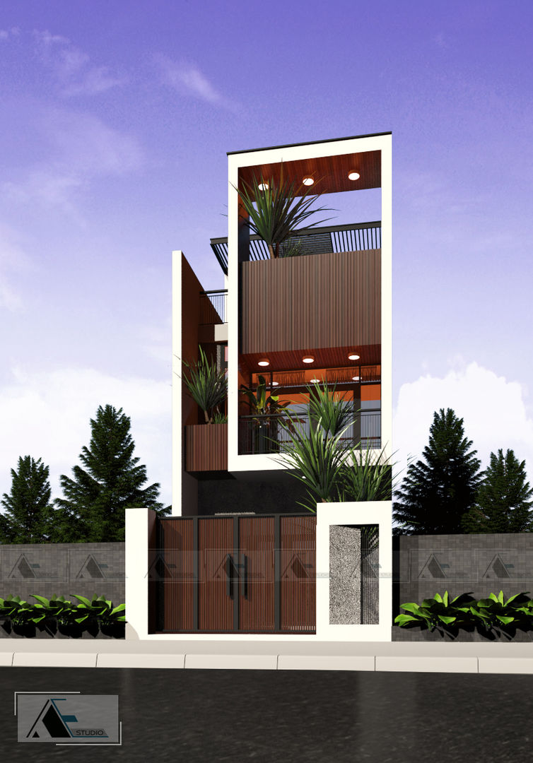 L house, AE STUDIO DESIGN AE STUDIO DESIGN Wooden houses