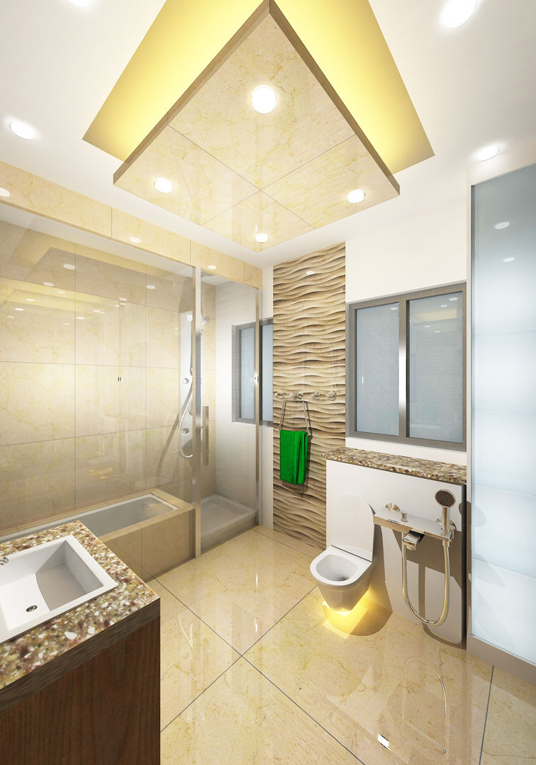 Prashant Residence, Gurooji Designs Gurooji Designs Modern Bathroom