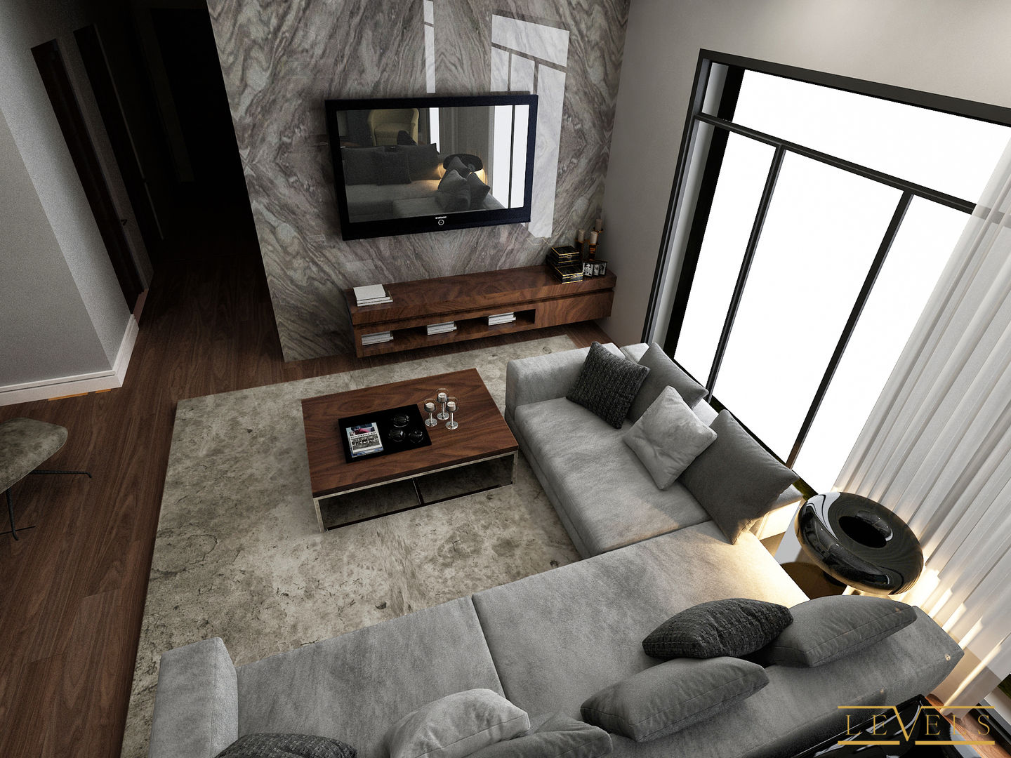 Spaces, Levels Studio Levels Studio Eclectic style living room