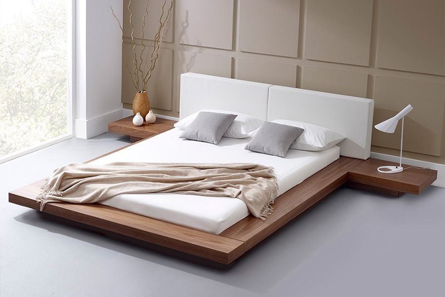 Lugo Karyola, Homelli Homelli モダンスタイルの寝室 ベッド＆ヘッドボード