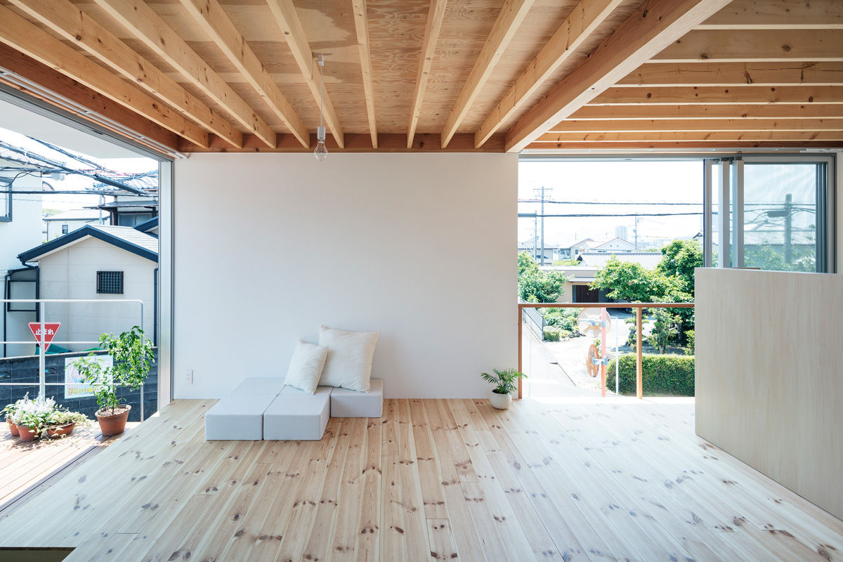 homify Living room Wood Wood effect