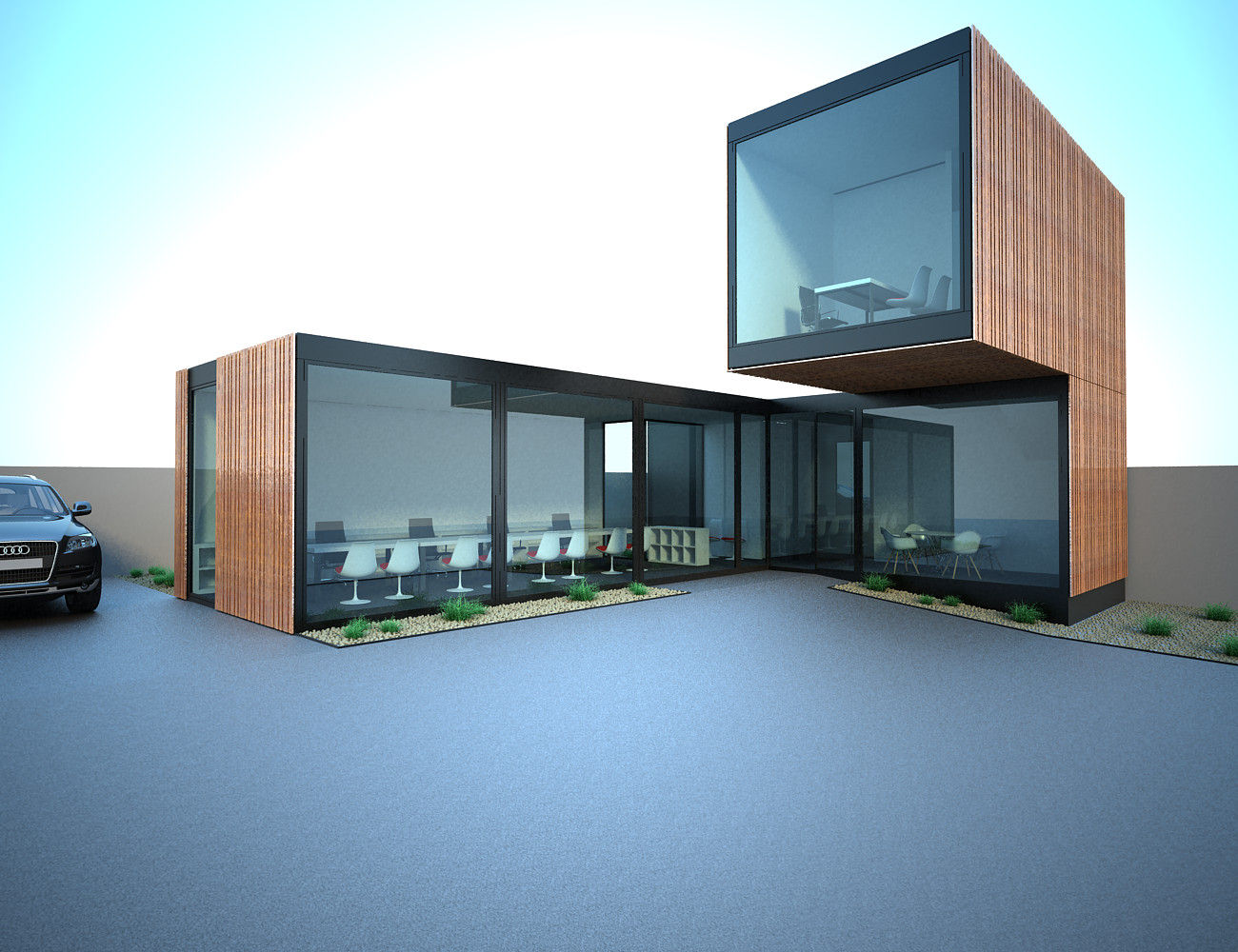 Corten Box, Atelier 72 - Arquitetura, Lda Atelier 72 - Arquitetura, Lda Commercial spaces آئرن / اسٹیل Car Dealerships