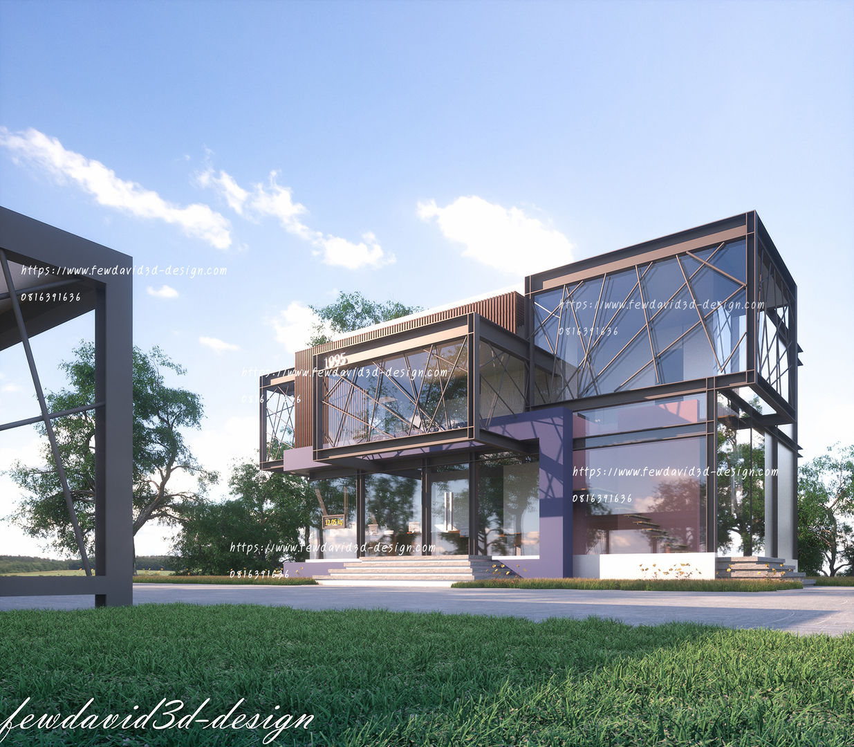 อาคารสำนักงานโครงสร้างเหล็ก, fewdavid3d-design fewdavid3d-design