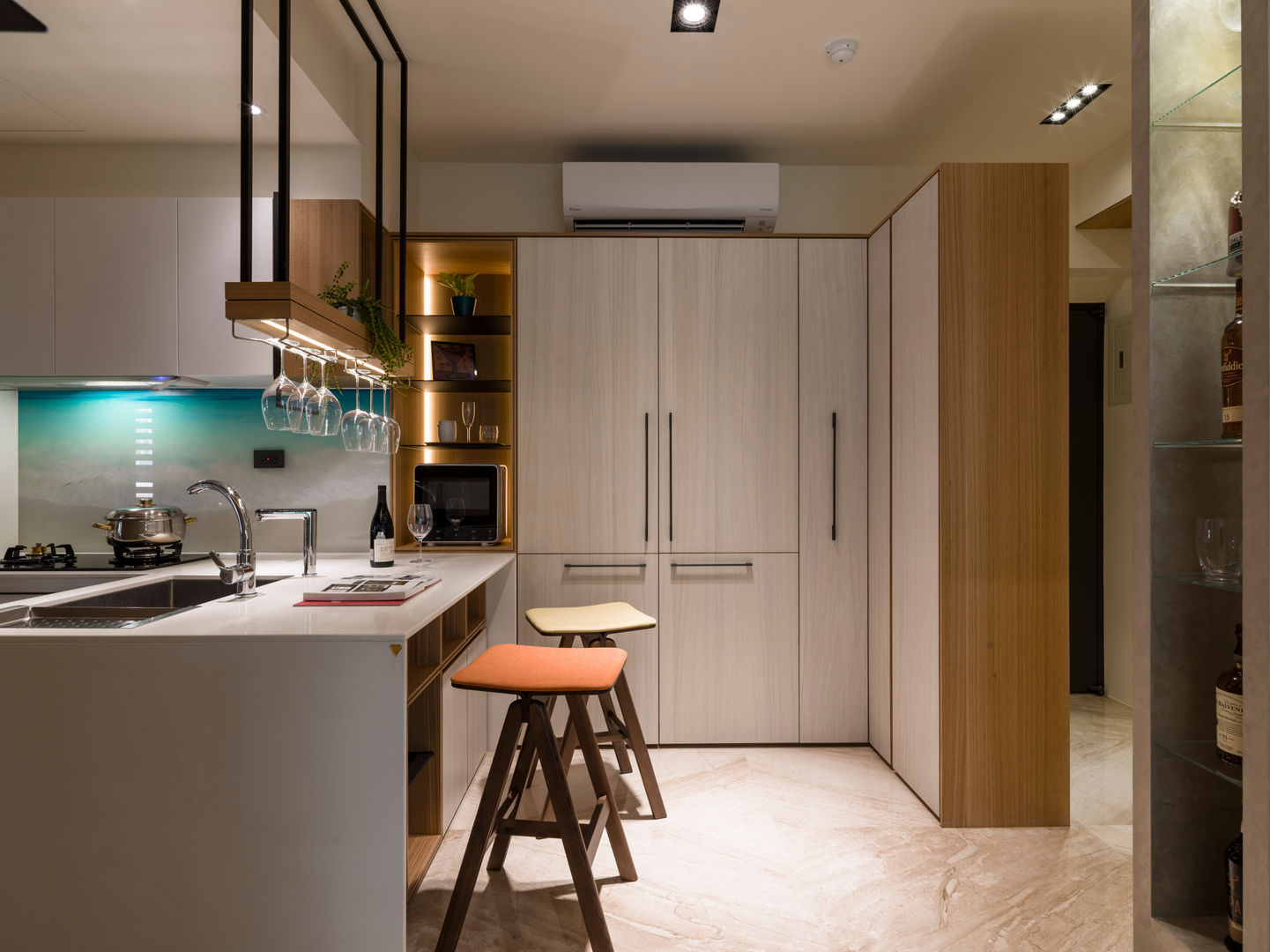 澄淨舒心, 楊允幀空間設計 楊允幀空間設計 現代廚房設計點子、靈感&圖片
