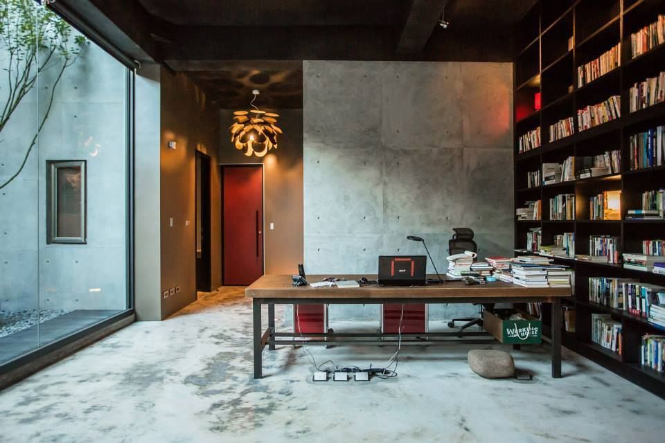 獨創清幽宅, 業傑室內設計 業傑室內設計 Minimalist study/office Concrete