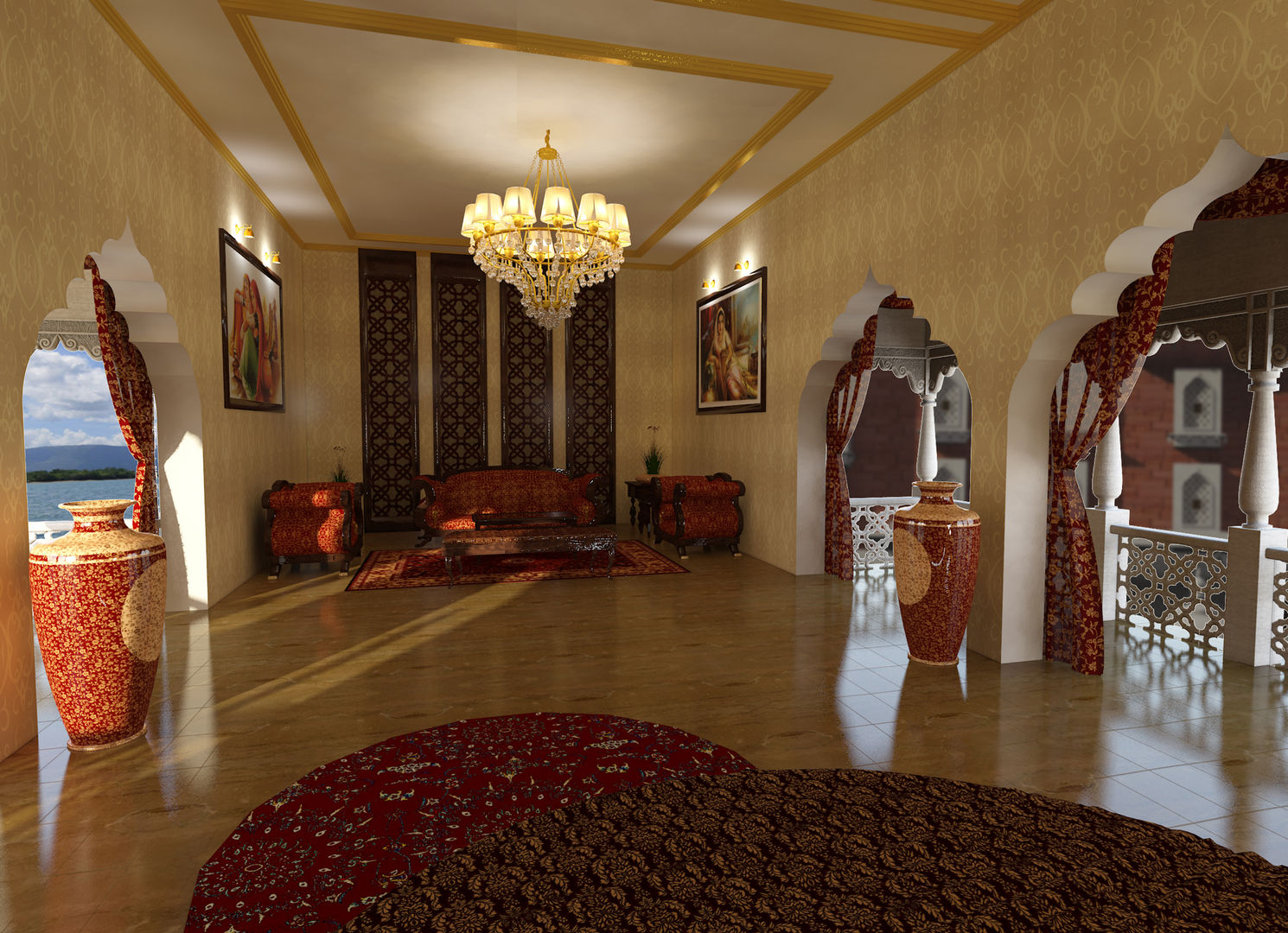 Marvin Mahal, Hotel, Ravi Prakash Architect Ravi Prakash Architect Kamar Tidur Klasik Marmer