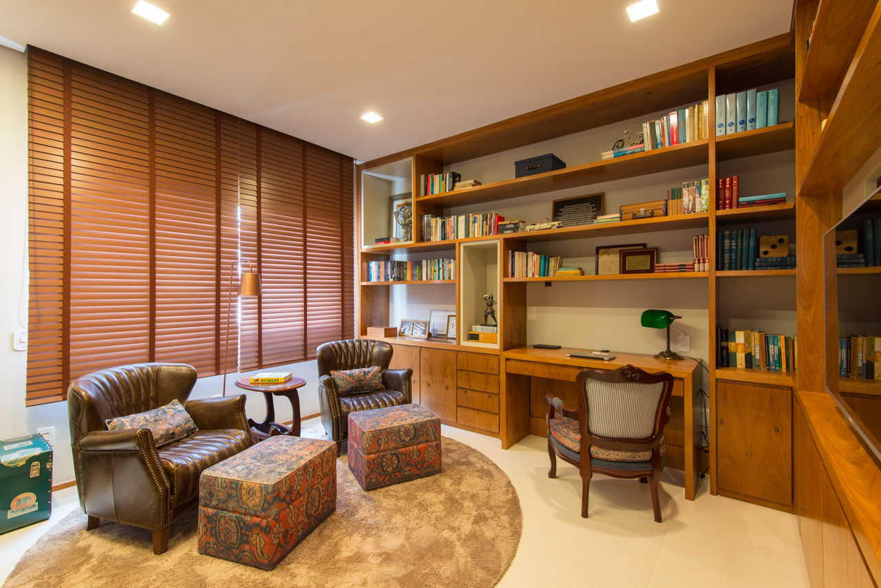 Apartamento Higienópolis, RF DESIGN DE INTERIORES RF DESIGN DE INTERIORES Modern style study/office
