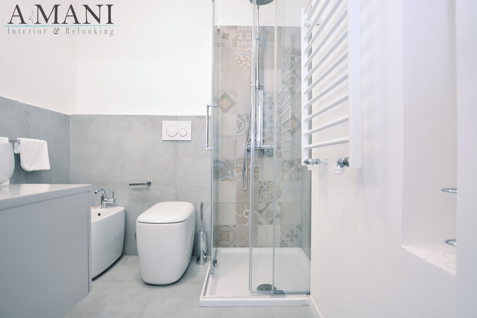 Studio Flat Lupetta, A4MANI - Interior & Architecture A4MANI - Interior & Architecture Modern bathroom