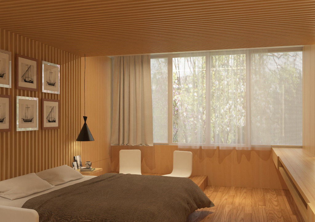 Suite Room TIES Design & Build Commercial spaces Khách sạn