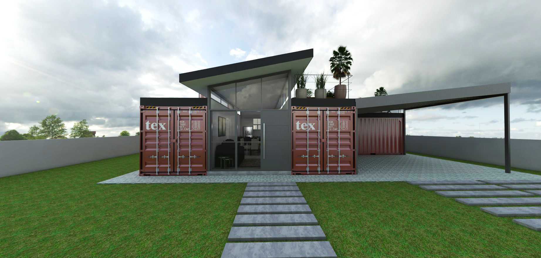 Residência em Containers - Bombinhas/SC, Petillo Arquitetura Petillo Arquitetura Modern home Metal
