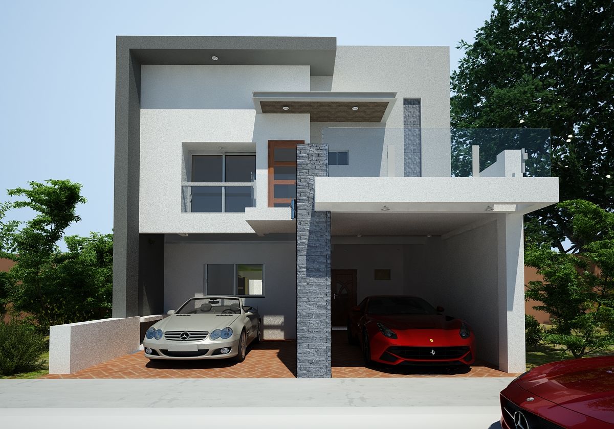 RESIDENCIA "MISIONES", OLLIN ARQUITECTURA OLLIN ARQUITECTURA منزل عائلي صغير أسمنت