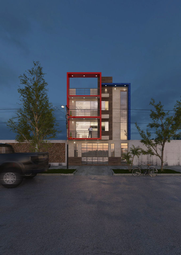 VIVIENDA MULTIFAMILIAR - COMERCIAL - CHICLAYO, CN y Arquitectos CN y Arquitectos Multi-Family house Concrete