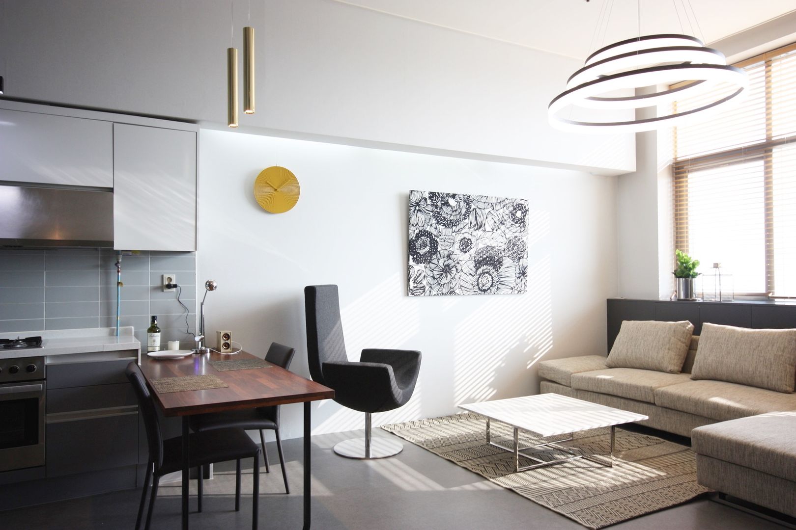 일산 22평 호텔 같은 싱글남 홈스타일링 , homelatte homelatte Livings modernos: Ideas, imágenes y decoración