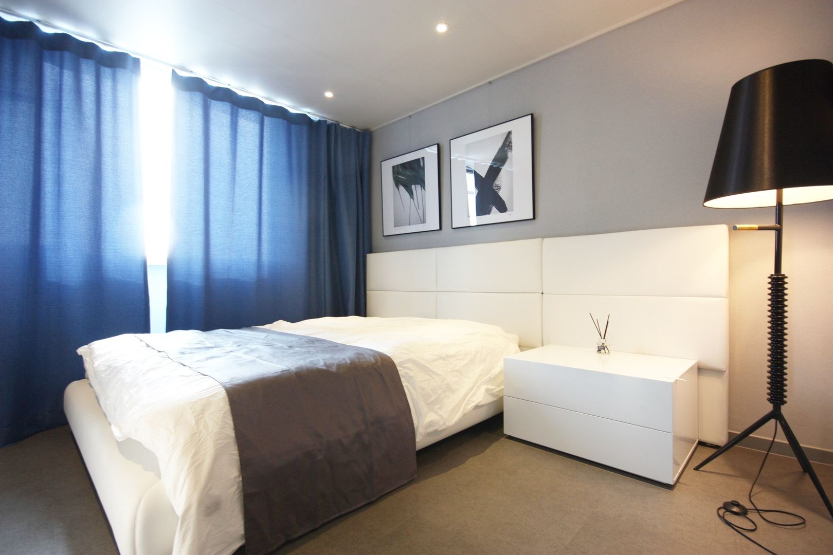 일산 22평 호텔 같은 싱글남 홈스타일링 , homelatte homelatte Modern style bedroom