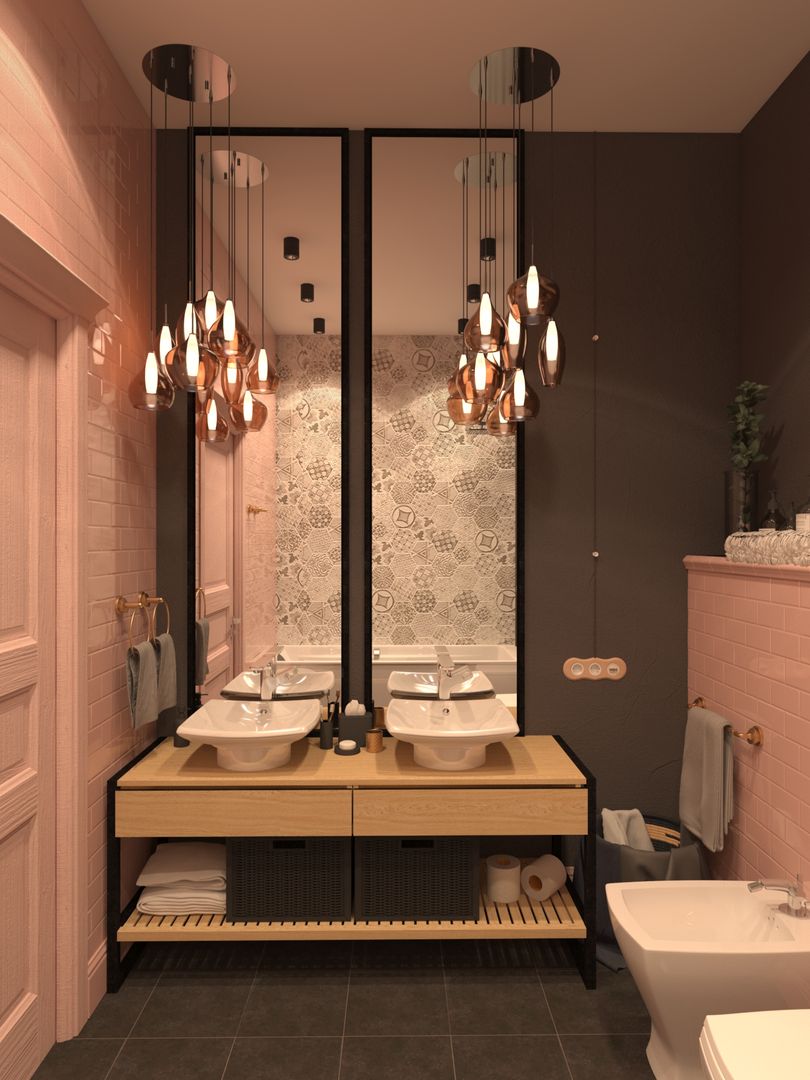 Сканди 1, Дизайн студия ТТ Дизайн студия ТТ Scandinavian style bathroom Tiles
