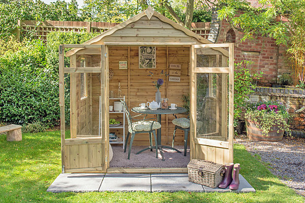 Oakley Summerhouse Wonkee Donkee Forest Garden Rustic style garage/shed Garages & sheds