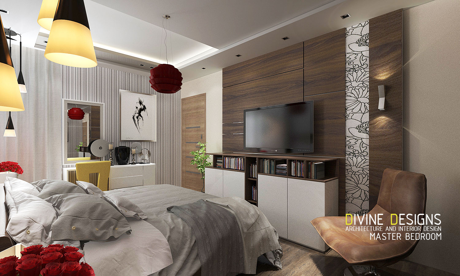 Interior Design for an apartment in Alexandria - Egypt , Devine Designs Devine Designs モダンスタイルの寝室 アクセサリー＆デコレーション