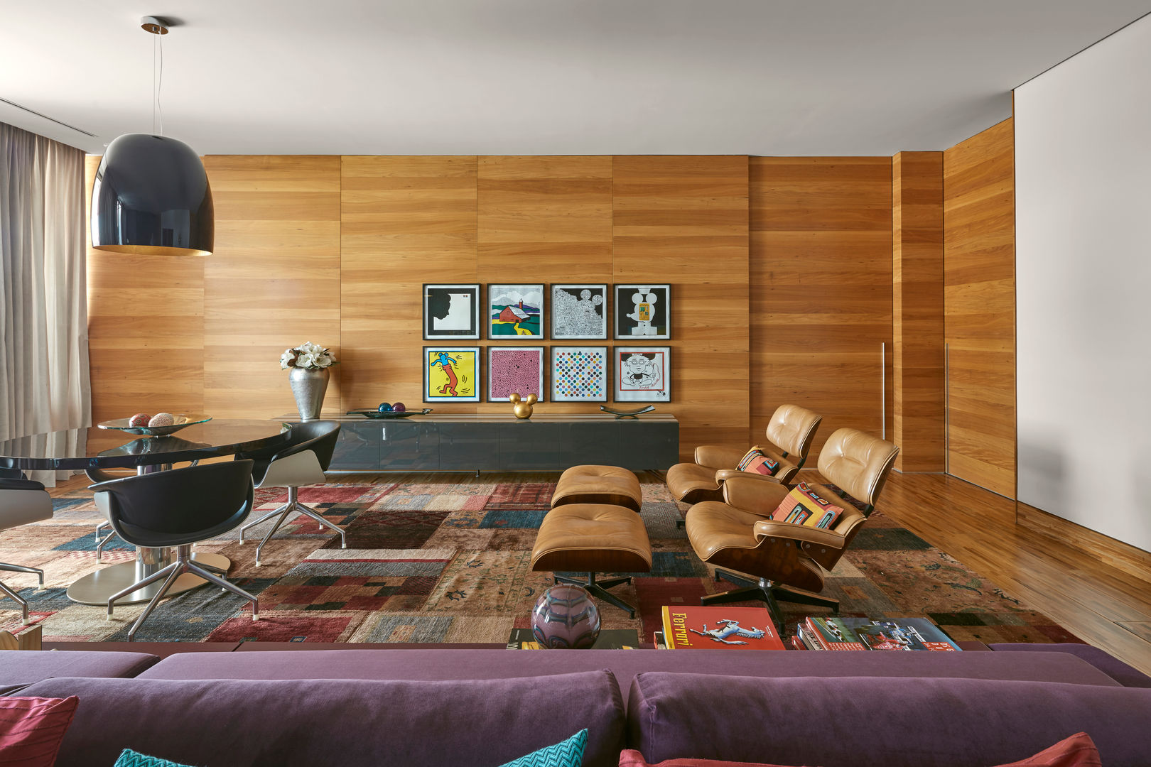 Casa em Nova Lima-MG, Lanza Arquitetos Lanza Arquitetos Modern living room Wood Wood effect