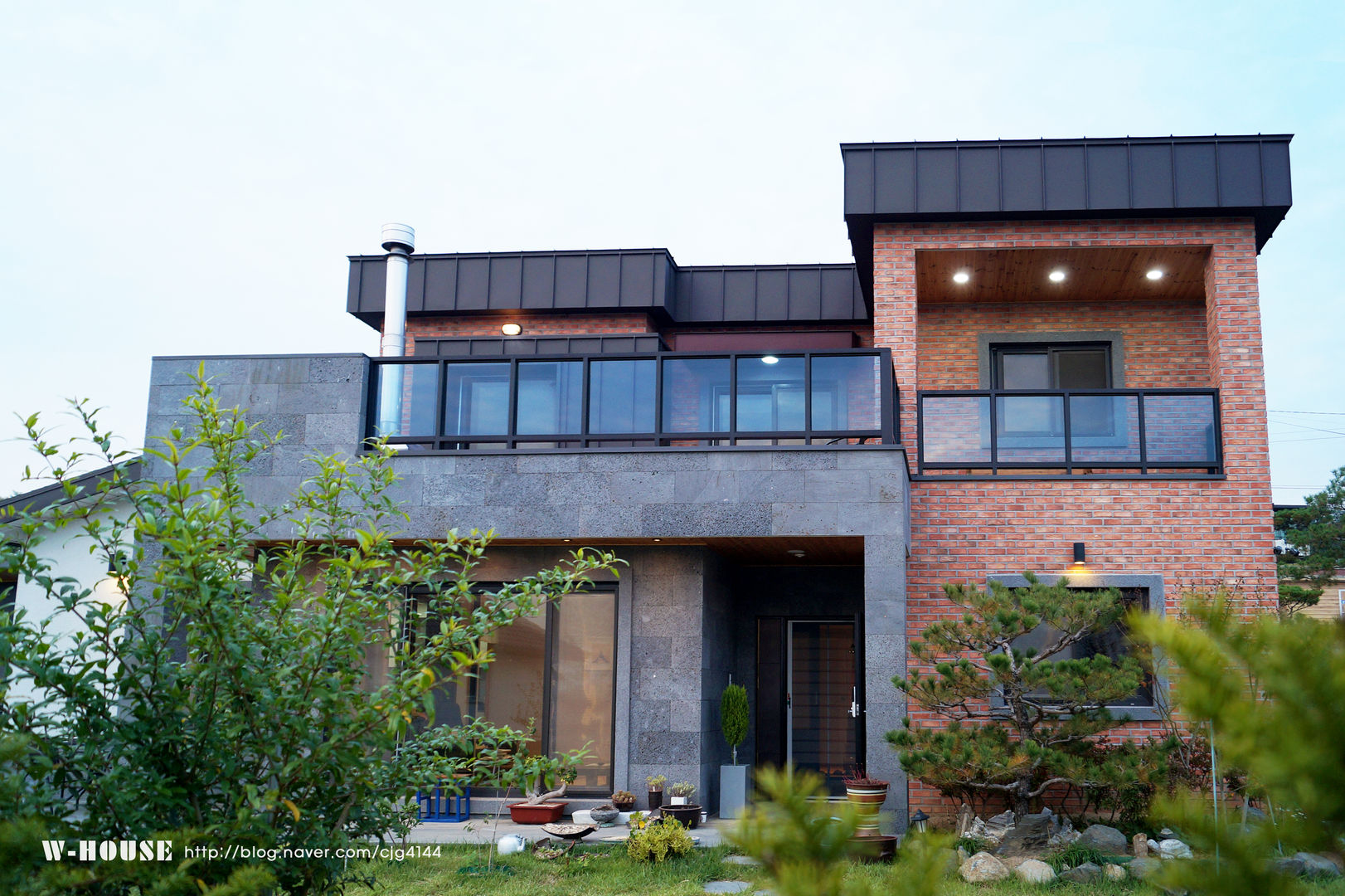 청원3호 팔봉리 45평형 ALC복층주택, W-HOUSE W-HOUSE Country house سنگ مرمر