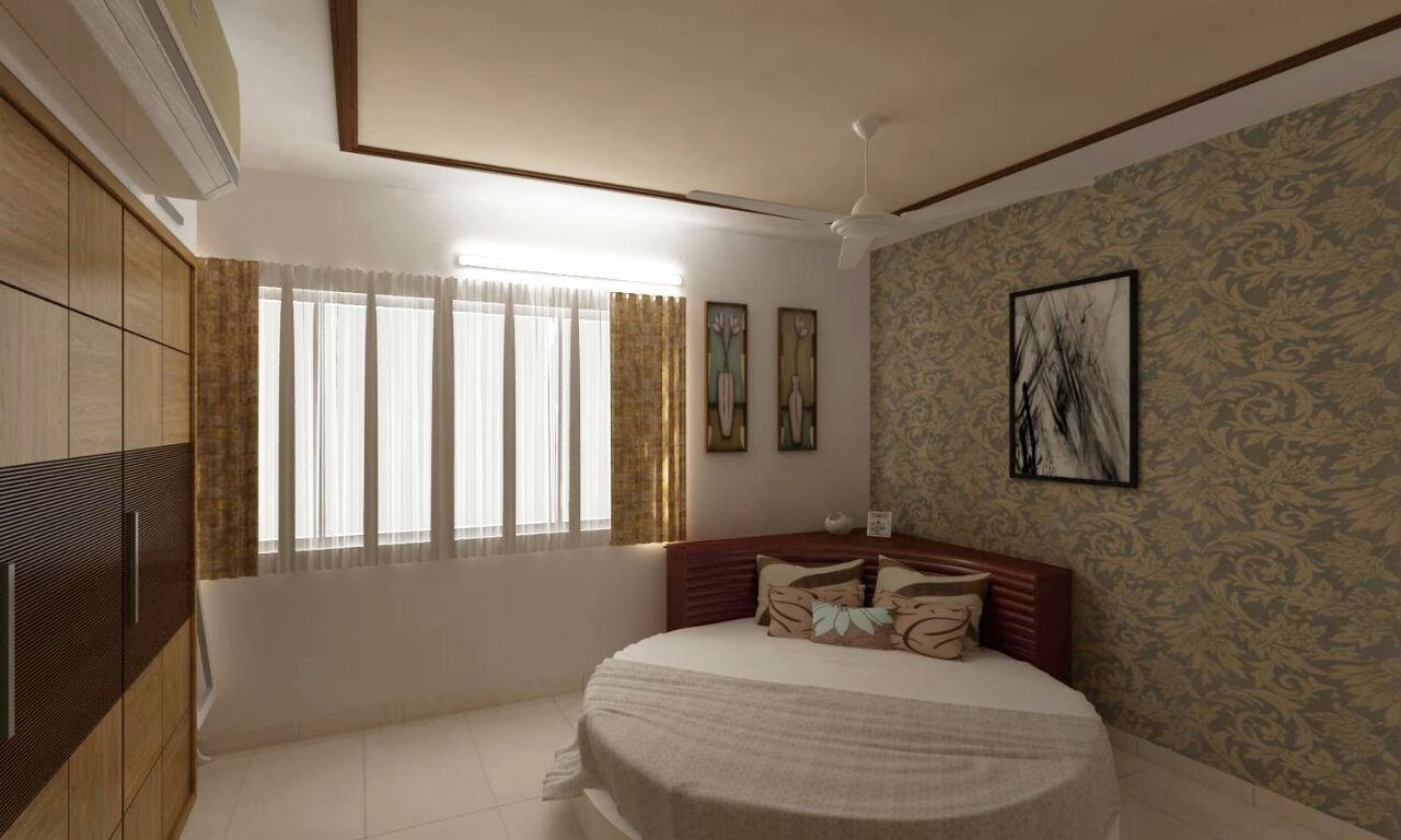 Mr. Fazal 's Home Interior Design, Walls Asia Architects and Engineers Walls Asia Architects and Engineers Chambre moderne