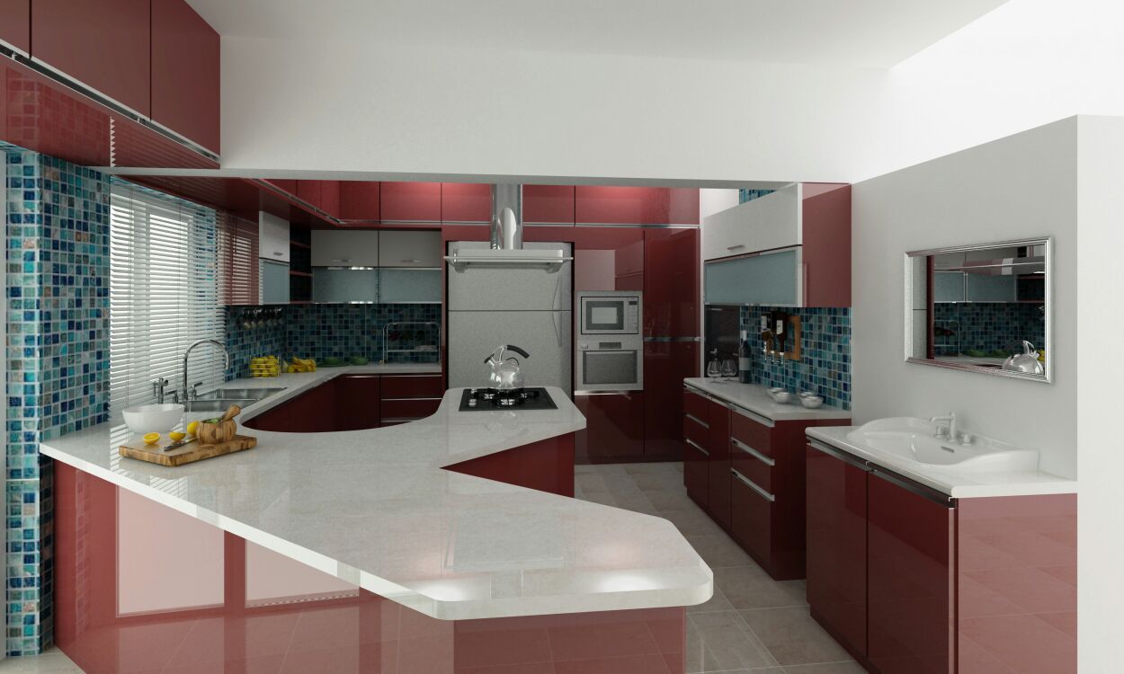 Mr. Fazal 's Home Interior Design, Walls Asia Architects and Engineers Walls Asia Architects and Engineers Modern kitchen