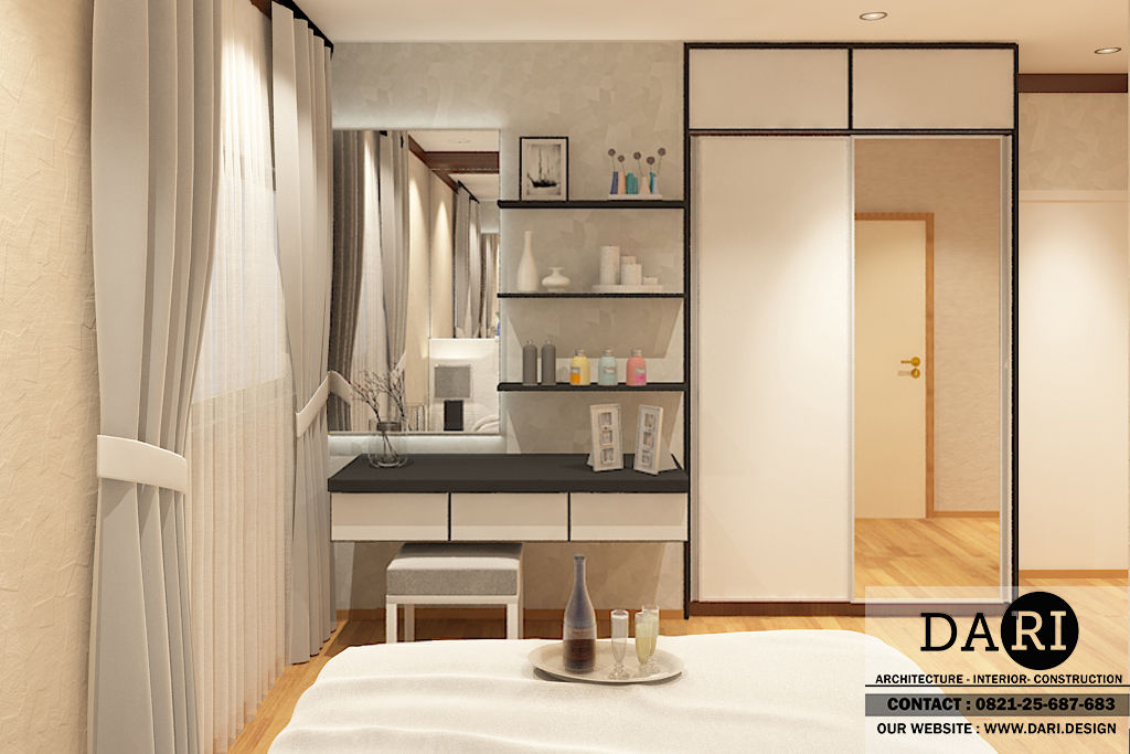 PADDINGTON 2 BEDROOM , DARI DARI Minimalist bedroom Wardrobes & closets