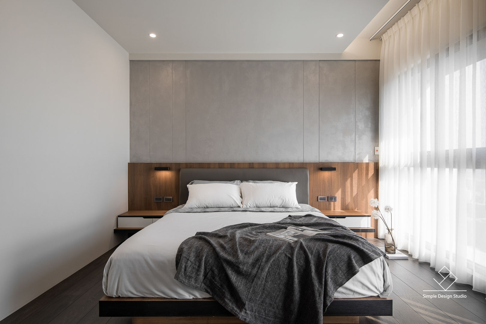 主臥 極簡室內設計 Simple Design Studio Modern style bedroom