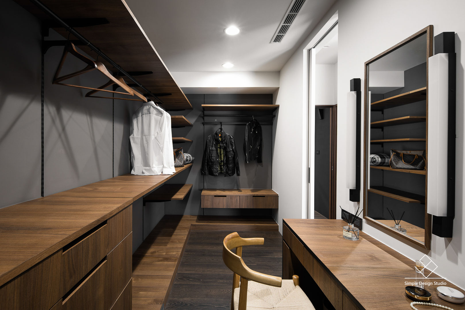 更衣室 極簡室內設計 Simple Design Studio Modern dressing room