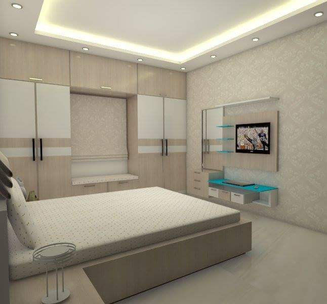 Master Bed Room homify Modern style bedroom Plywood